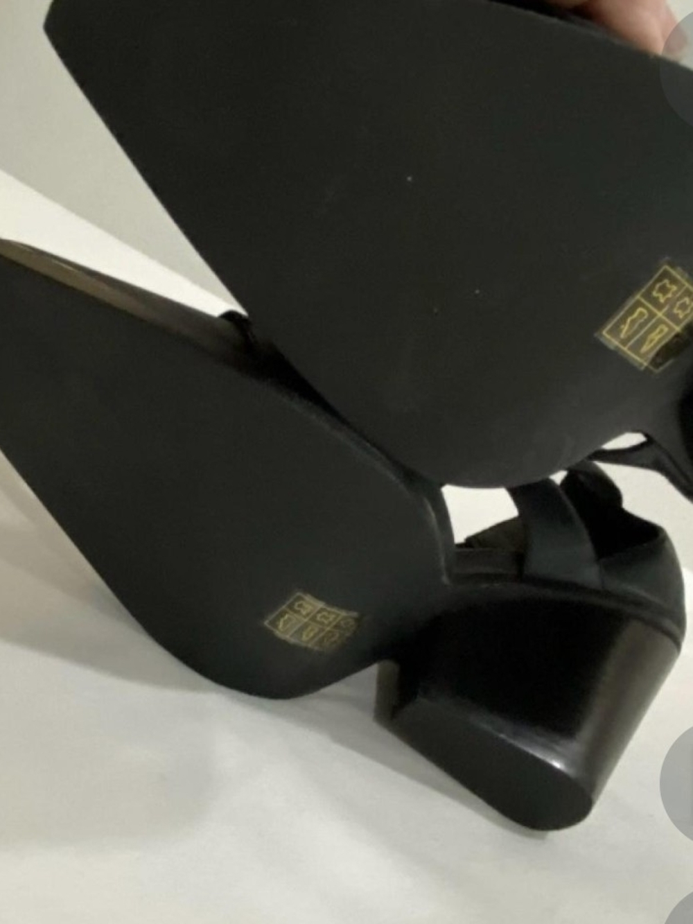 Jeffrey Campbell Emilia Black Buckle Block Heel Shoe Boots - Picture 6 of 7
